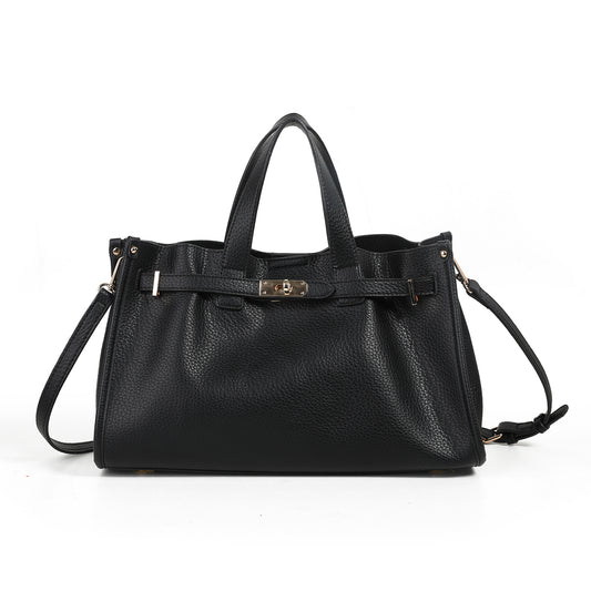 896801 Veske KRISTINE håndveske med buckle - svart