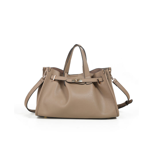 896807 Veske KRISTINE håndveske med buckle - beige