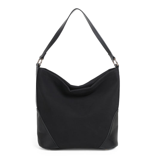 897301 Veske KJERSTI crossveske semsket look  - svart