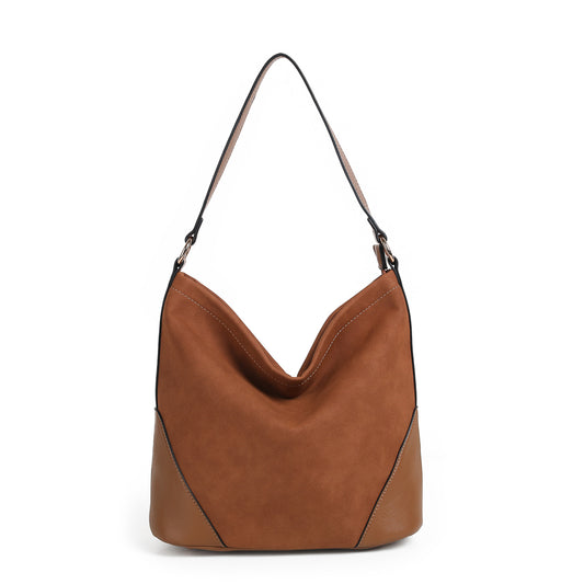 897315 Veske KJERSTI crossveske semsket look  - cognac