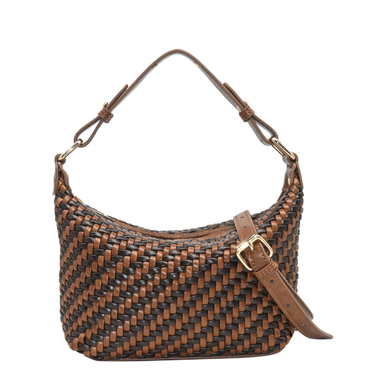 898486 Vesker, KATJA  flette mini bag tofarget - cognac/brun