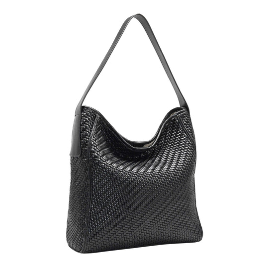 898501 Vesker, KALA flettet bag - svart