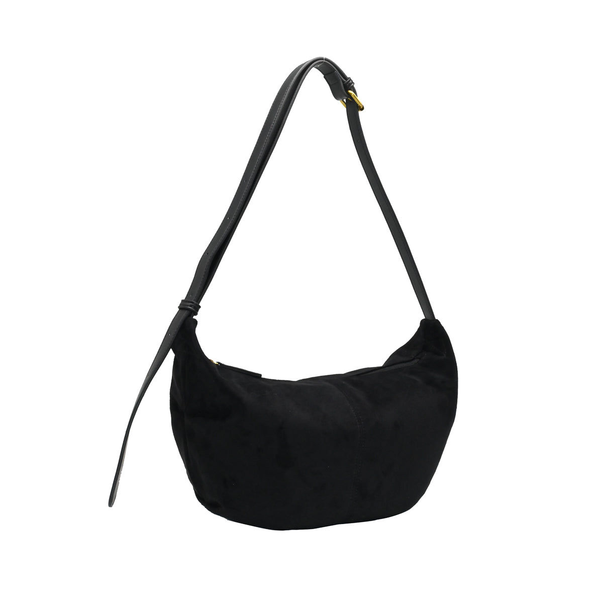899201 Vesker, KAMILLA bananabag i semsket look - svart