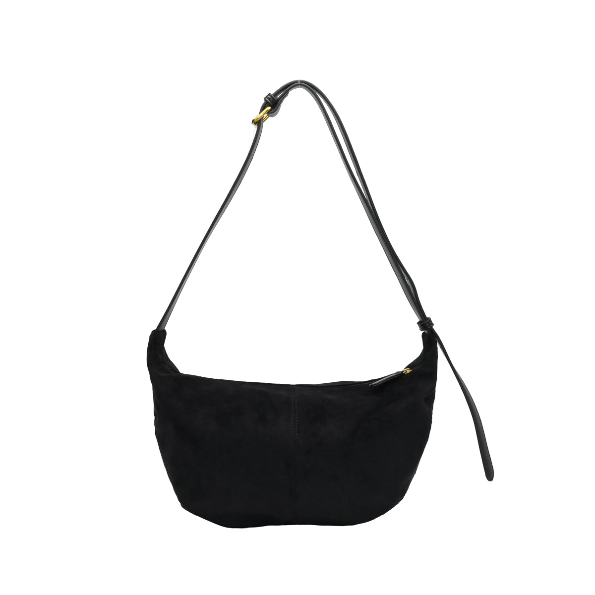 899201 Vesker, KAMILLA bananabag i semsket look - svart