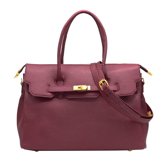 899521 Vesker, HAMPTON stor håndveske - burgunder