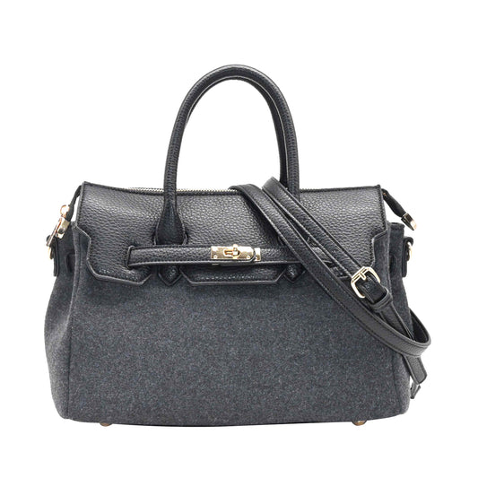 899701 Vesker, HAMPTON stor håndveske filt - svart