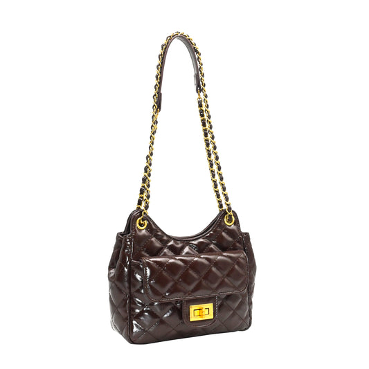 899911 Vesker, KELLY håndveske shiny - brun