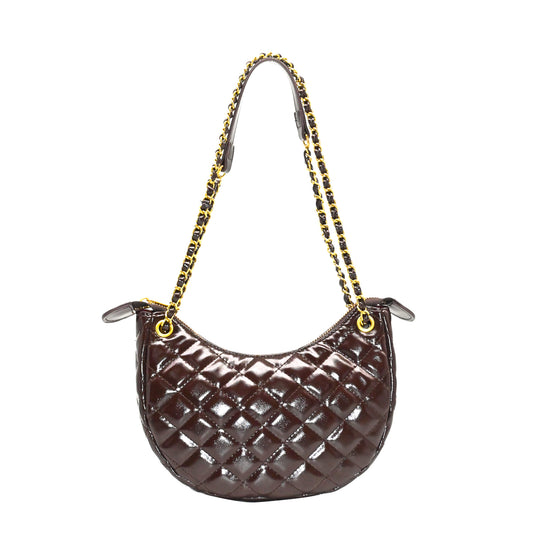 900011 Vesker, KENNEDY oval håndveske shiny - brun