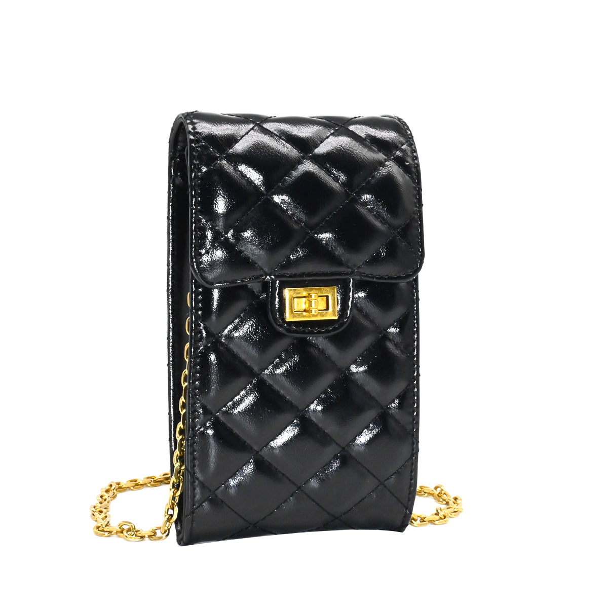 900101 Vesker, KRIS mobilveske shiny - svart
