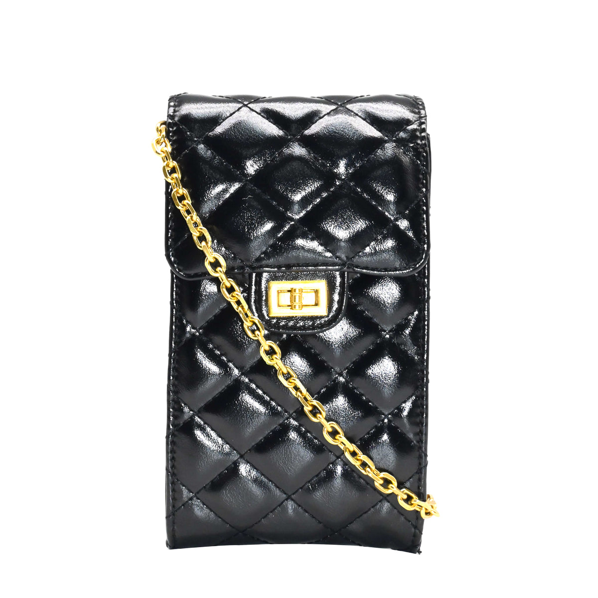 900101 Vesker, KRIS mobilveske shiny - svart