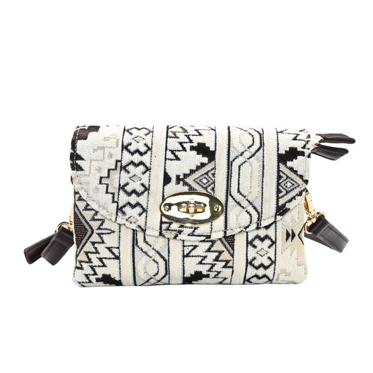 900805 Vesker, DANIELLE clutch INKA - beige