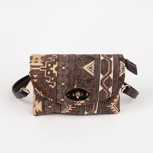 900811 Vesker, DANIELLE clutch INKA - brun