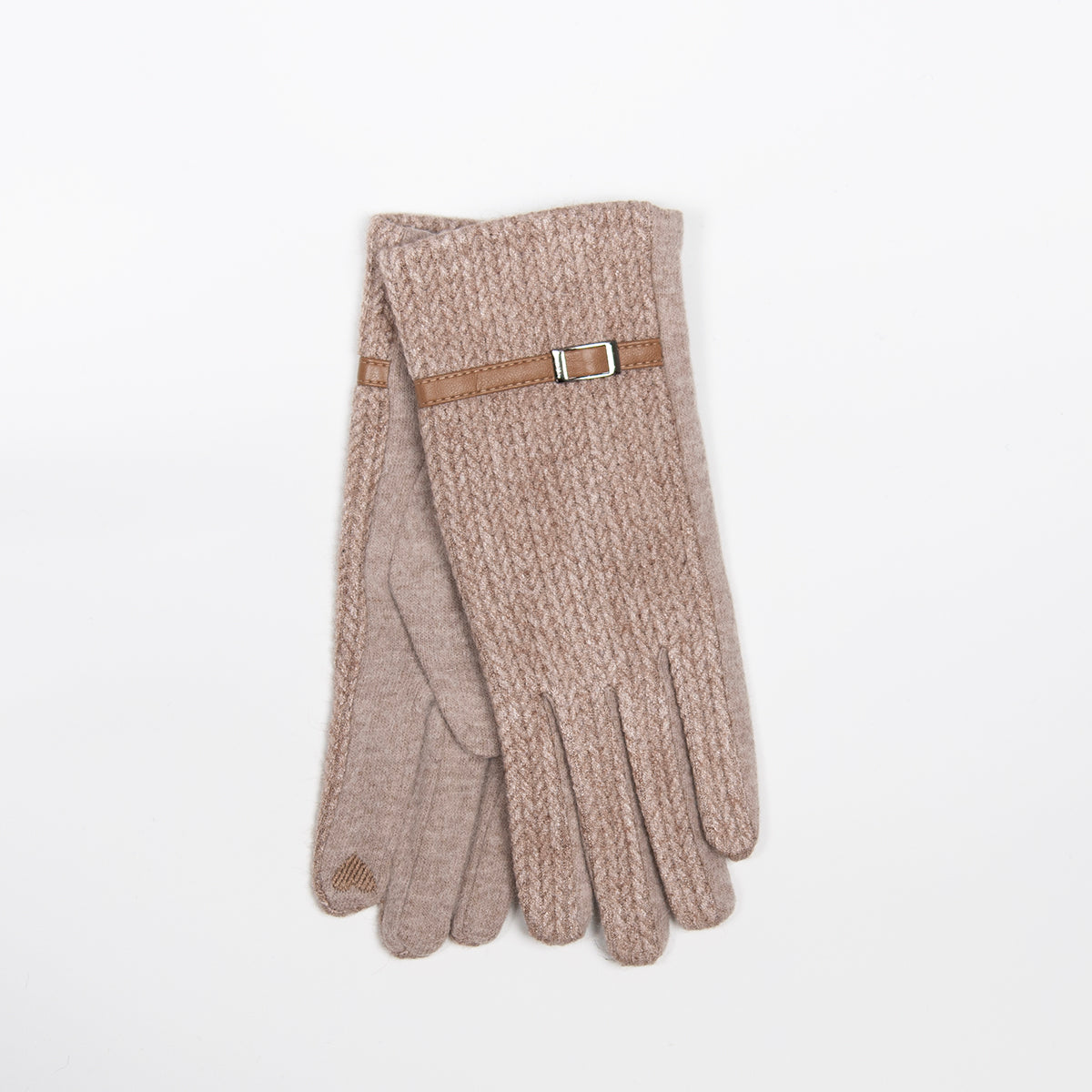 906805 Vanter Ullvanter med spenne - beige