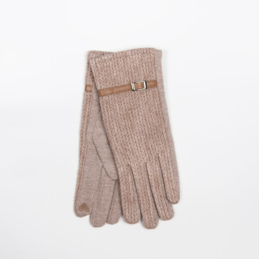 906805 Vanter Ullvanter med spenne - beige