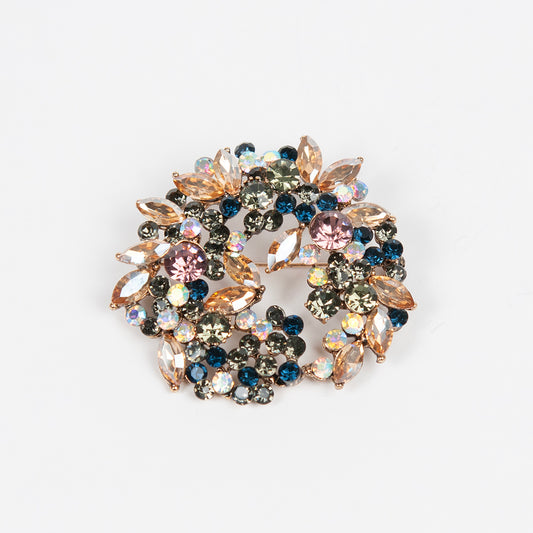 908801 Broche, Brosche med fargerike stener