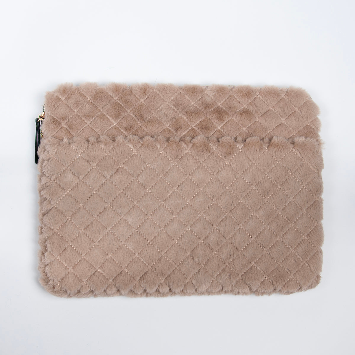 910405 Veske, Pc-cover fuskpels - beige