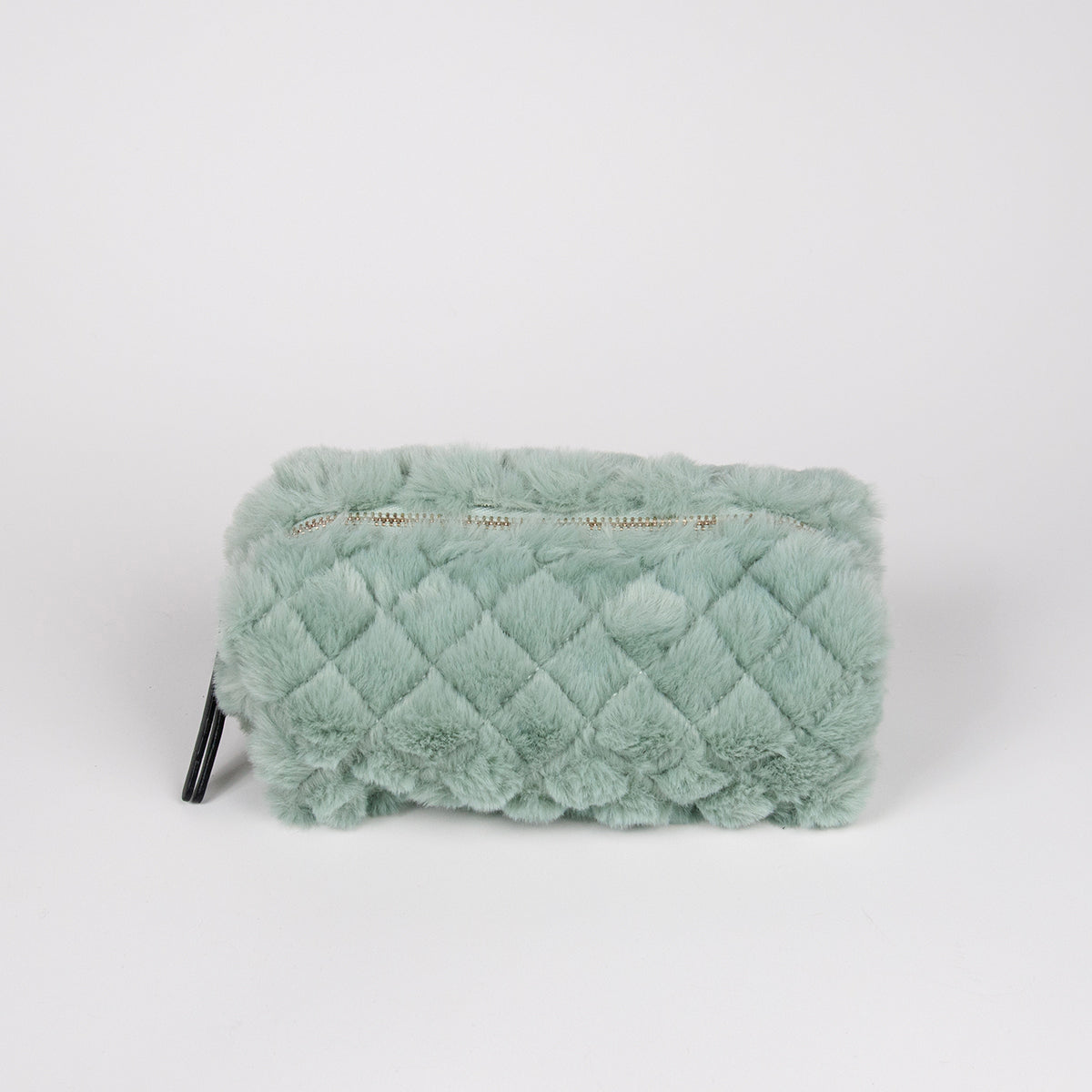 910658 Veske, Liten makeup-bag fiuskpels - lys grønn