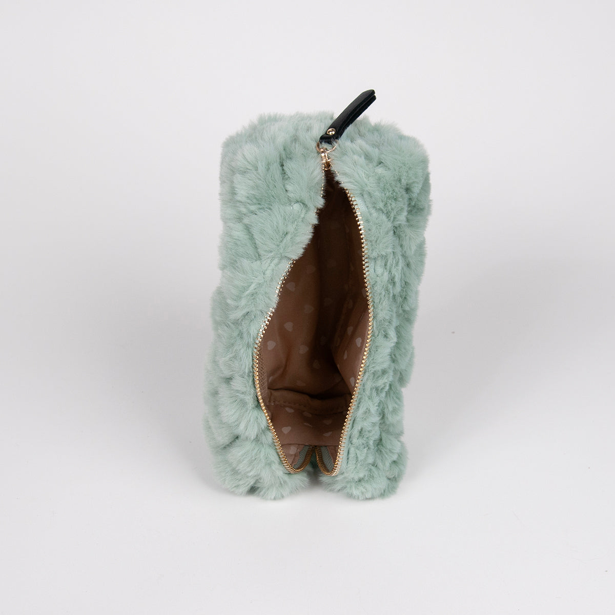 910658 Veske, Liten makeup-bag fiuskpels - lys grønn