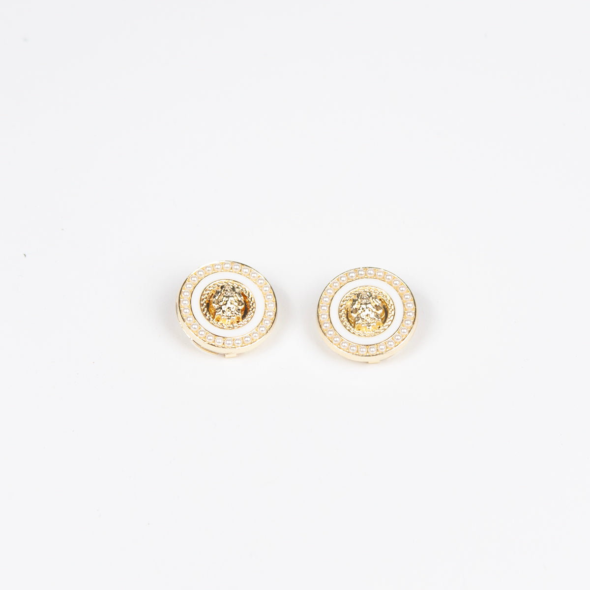 914262 Brosje, Knappedekor 2 pcs Versace - gull