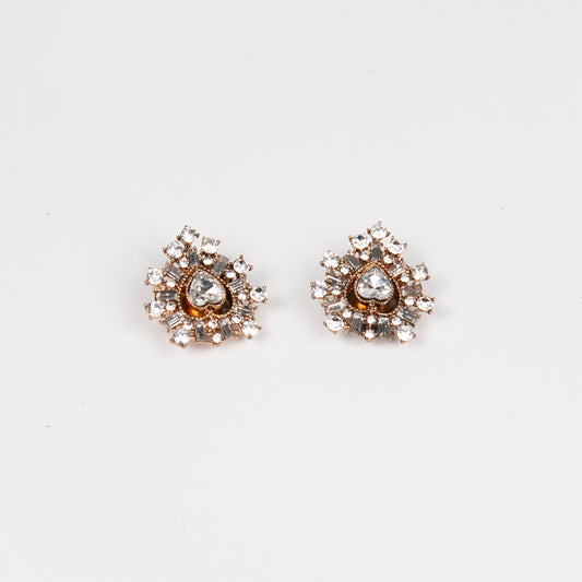 914786 Brosje, Knappedekor 2 pcs Sløyfe - sølv