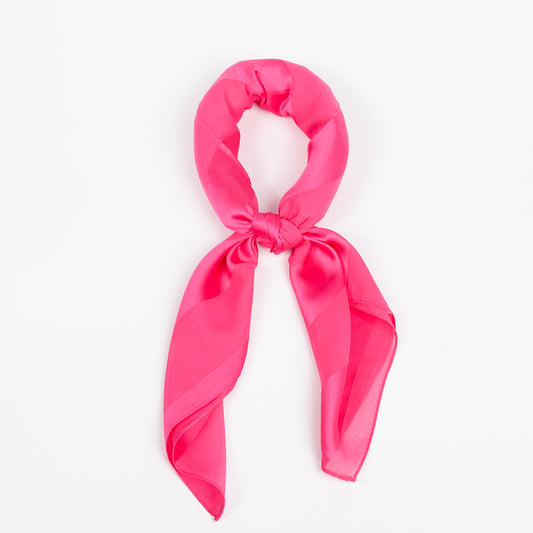 915232  Skjerf, Lite skjerf ensfarget ton-i-ton striper -pink