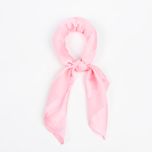 915236  Skjerf, Lite skjerf ensfarget ton-i-ton striper -lys rosa