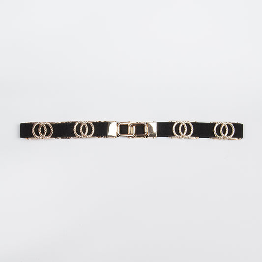 916211 Belte (6 stk) Strikkbelte med CC-deco - brun