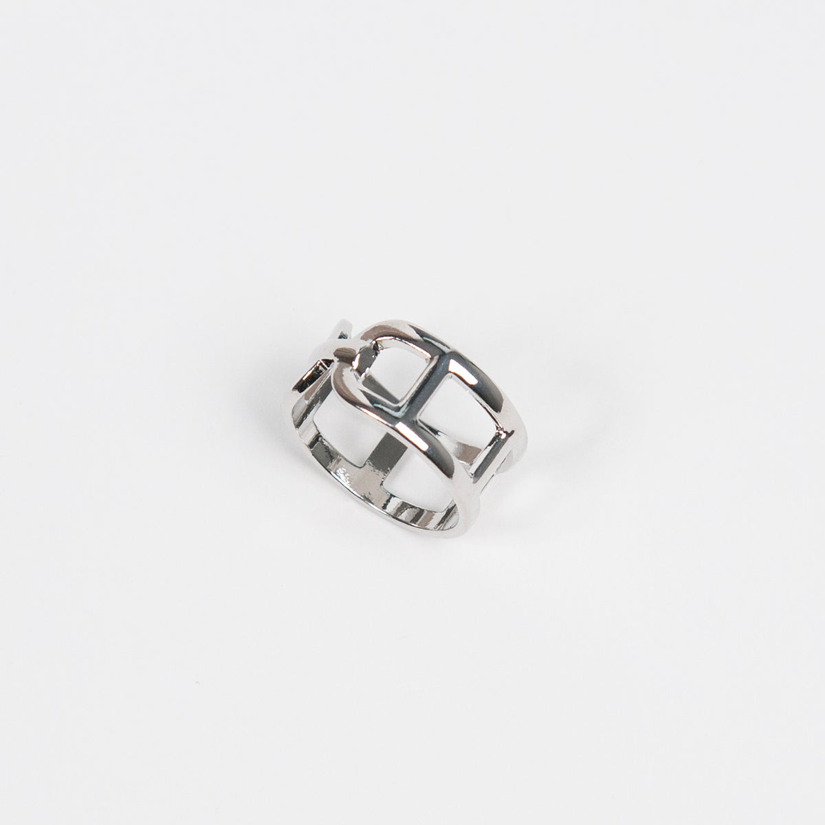 916986 Skjerf ring - Skjerfring med DD - sølv