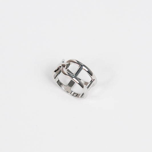 916986 Skjerf ring - Skjerfring med DD - sølv