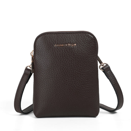 921111 Veske, Zipper mobilbag  - brun