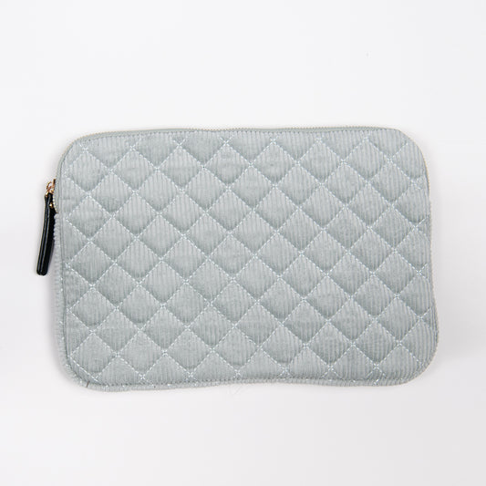 925558 Veske, Nettbrett cover cordfløyel - lys grønn