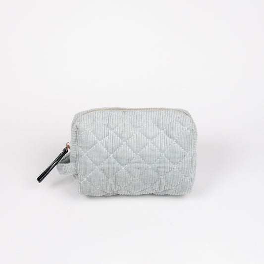 925658 Veske, Makeup-bag cordfløyel - lys grønn