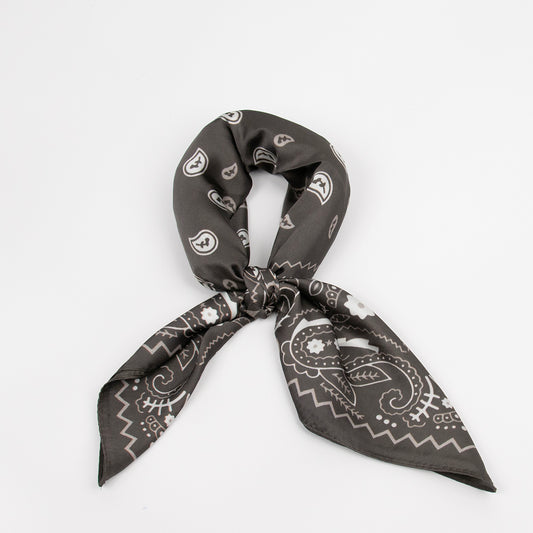 926450  Skjerf, LIte skjerf paisley print to-farget - grønn