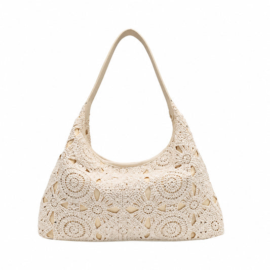 931203 Veske, NINA lace bag - offwhite