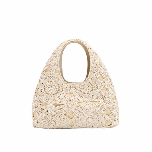 931303 Veske, NADIA liten lace bag - offwhite