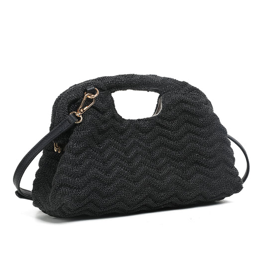 931501 Veske, NORWOOD strikket clutch - svart
