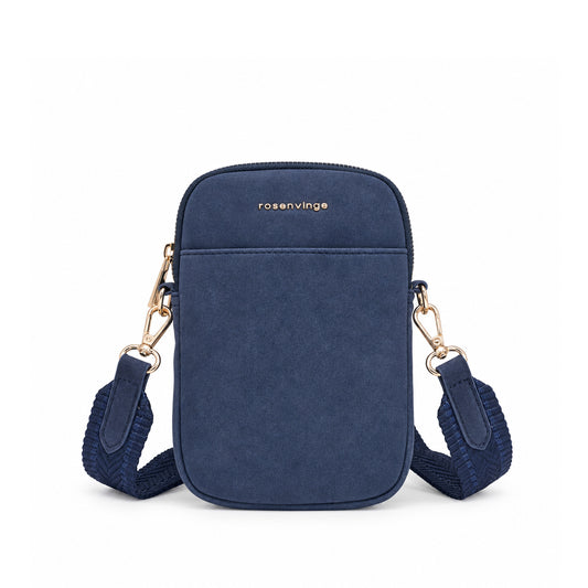 931841 Veske, NOVA Mobilbag med mønstret rem - blå