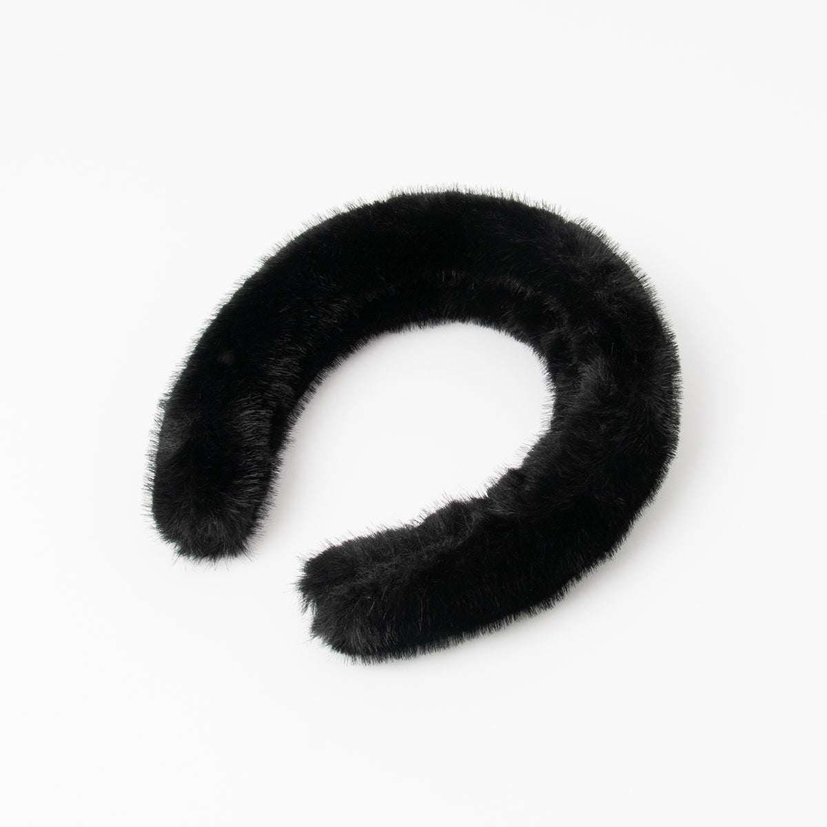 885101 Poncho, Fuskpels hårbøyle- svart