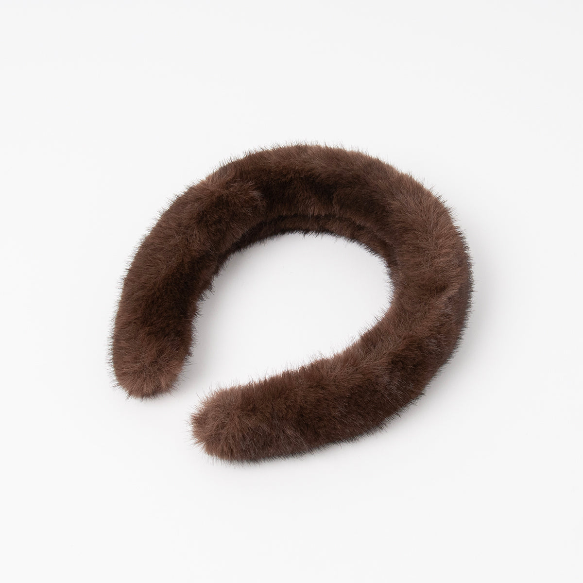 885111 Poncho, Fuskpels hårbøyle- brun