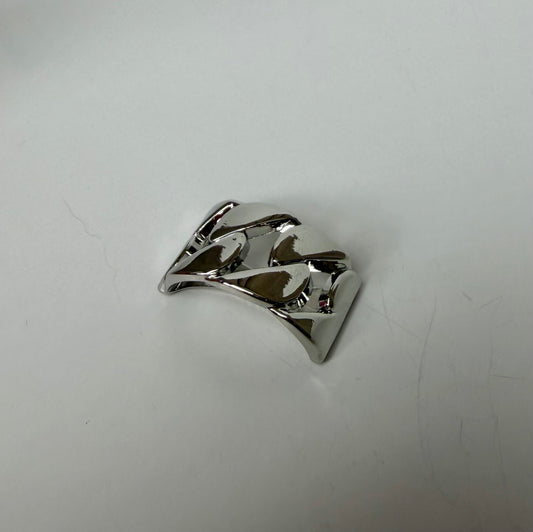 917086 Skjerf ring - Skjerfring lenkefront - sølv
