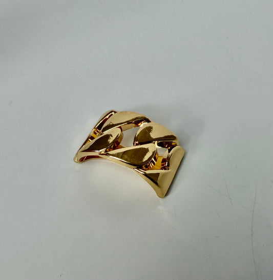 917062 Skjerf ring - Skjerfring lenkefront - gull