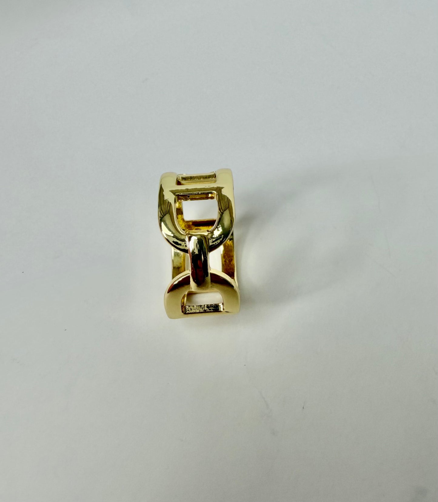 916962 Skjerf ring - Skjerfring med DD - gull